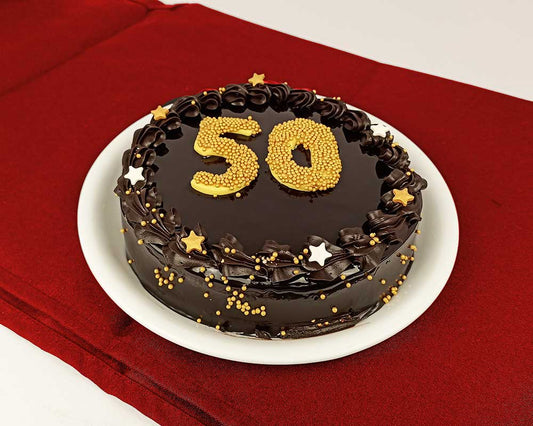 Dark Chocolate Truffle Cake - 50 Year