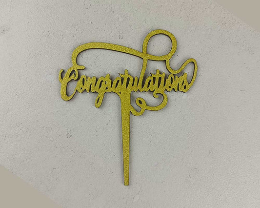 Congratulations - Cake Topper
