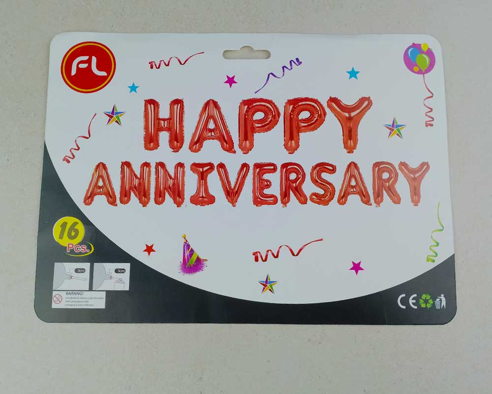 Happy Anniversary Foil Balloon
