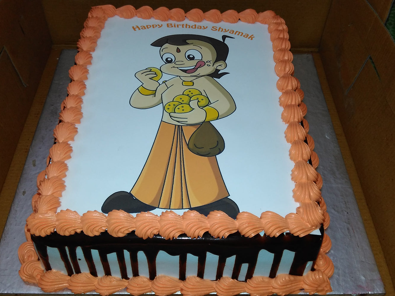 Wanors Square Chota Bheem Cake, Packaging Type: Box