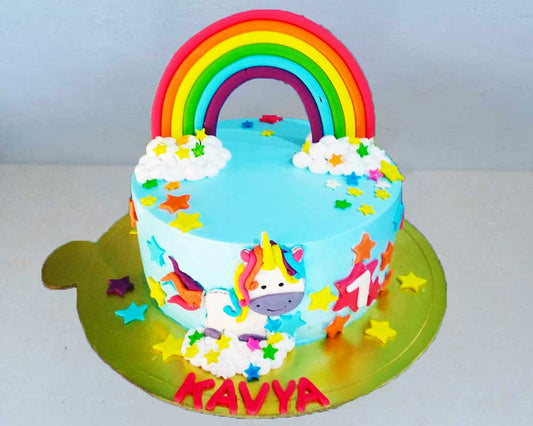 Unicorn Rainbow Cake